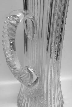 American Brilliant Period Sterling Collar Pitcher Large, circa 1900