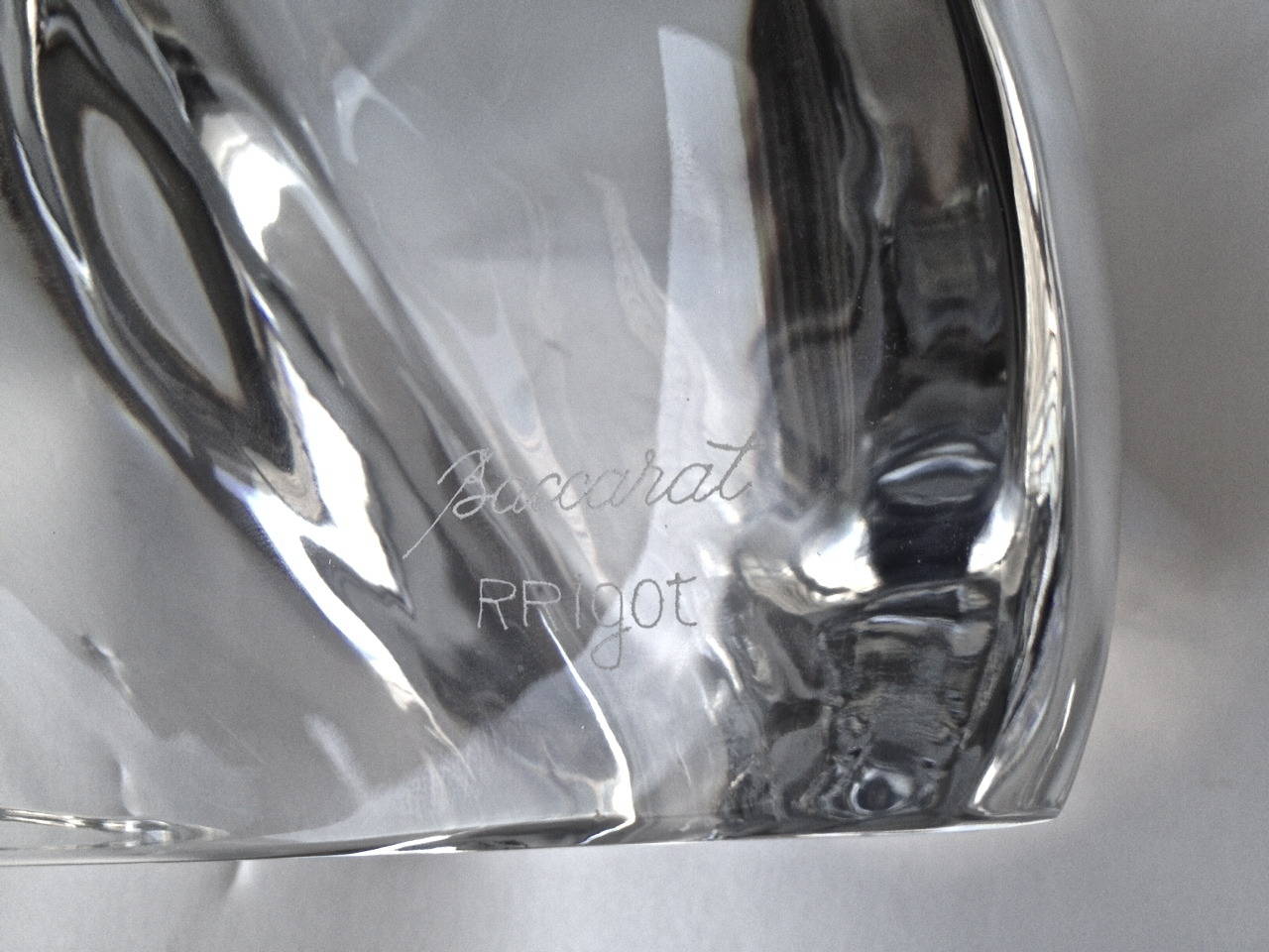 Baccarat Dog Crystal Clear Glass by Robert Rigot 1980 Twenty Inches Tall In Excellent Condition For Sale In Redding, CA