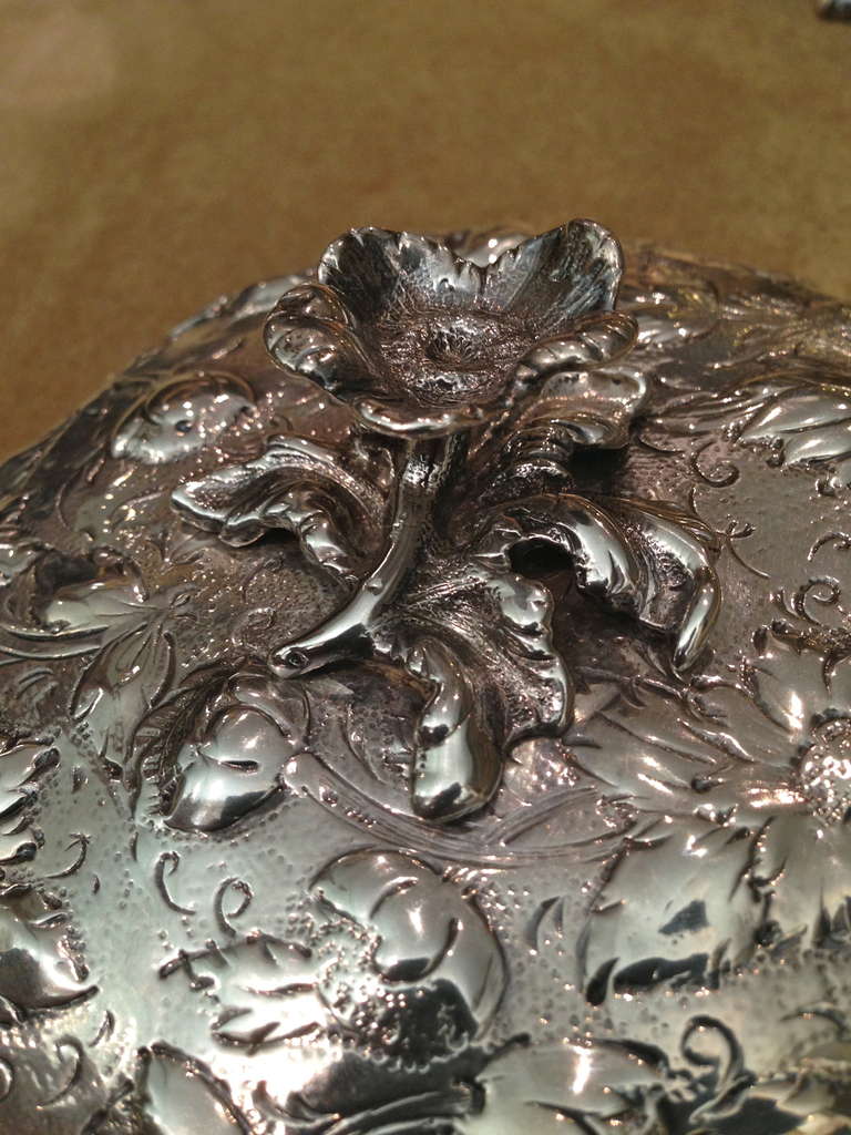 19th Century Rare Kirk & Son Baltimore Covered Sterling Butter Dish c.1860