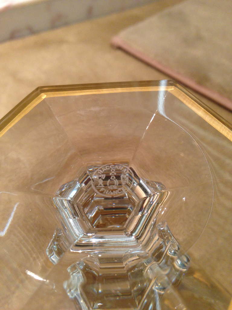 Baccarat Table Suite of Stemware the Harcourt Empire Pattern 20th Century 2