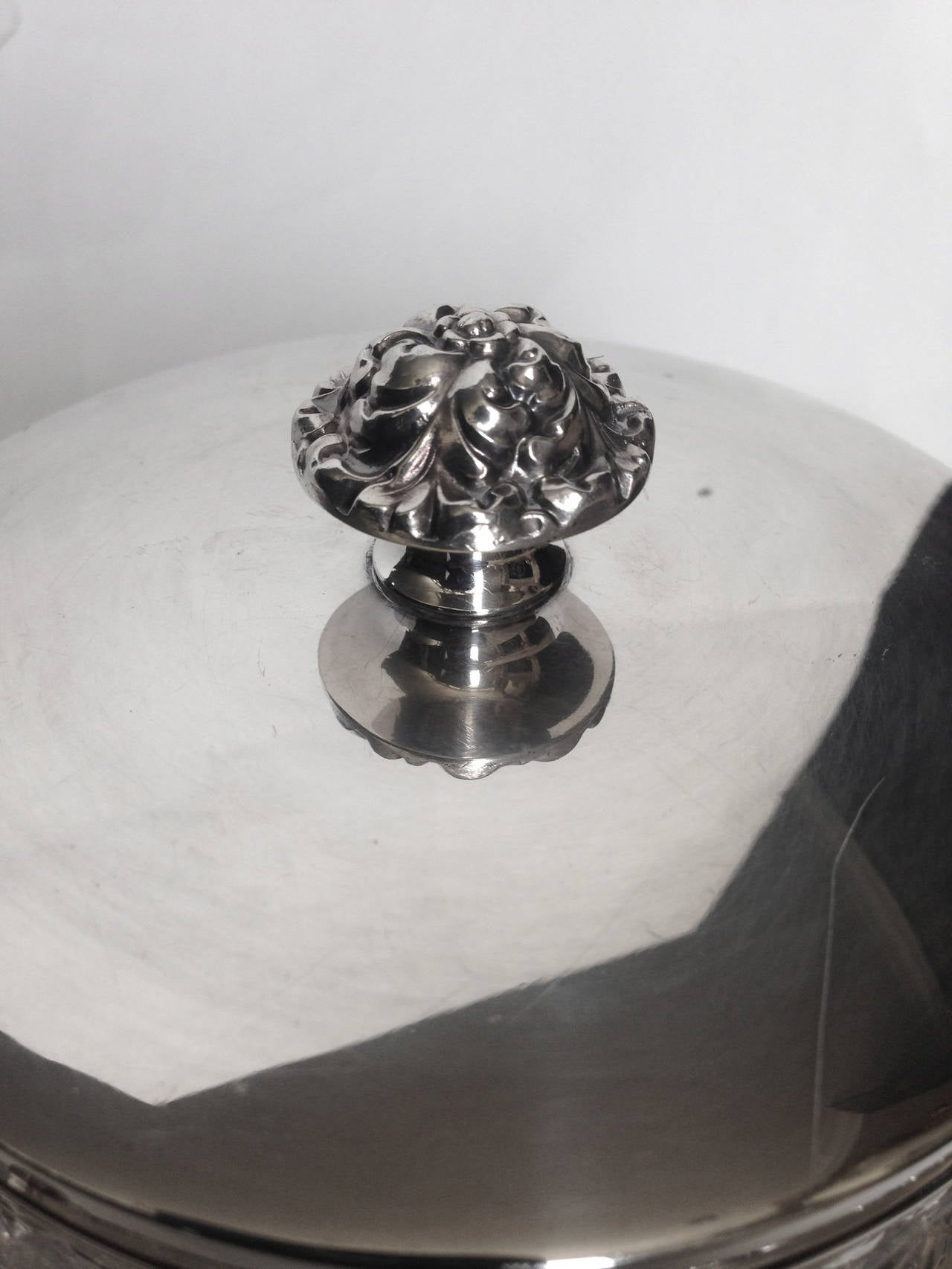 British Caviar Server Silver Plate by Ellis and Barker, England, circa 1912