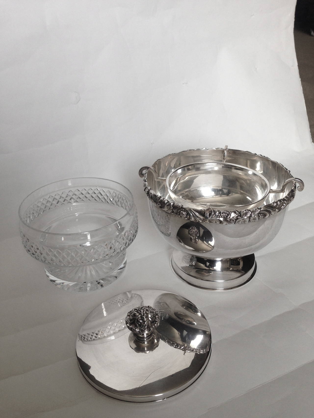 Caviar Server Silver Plate by Ellis and Barker, England, circa 1912 2