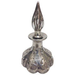 Steuben Silver Overlay Art Nouveau Perfume c.1900