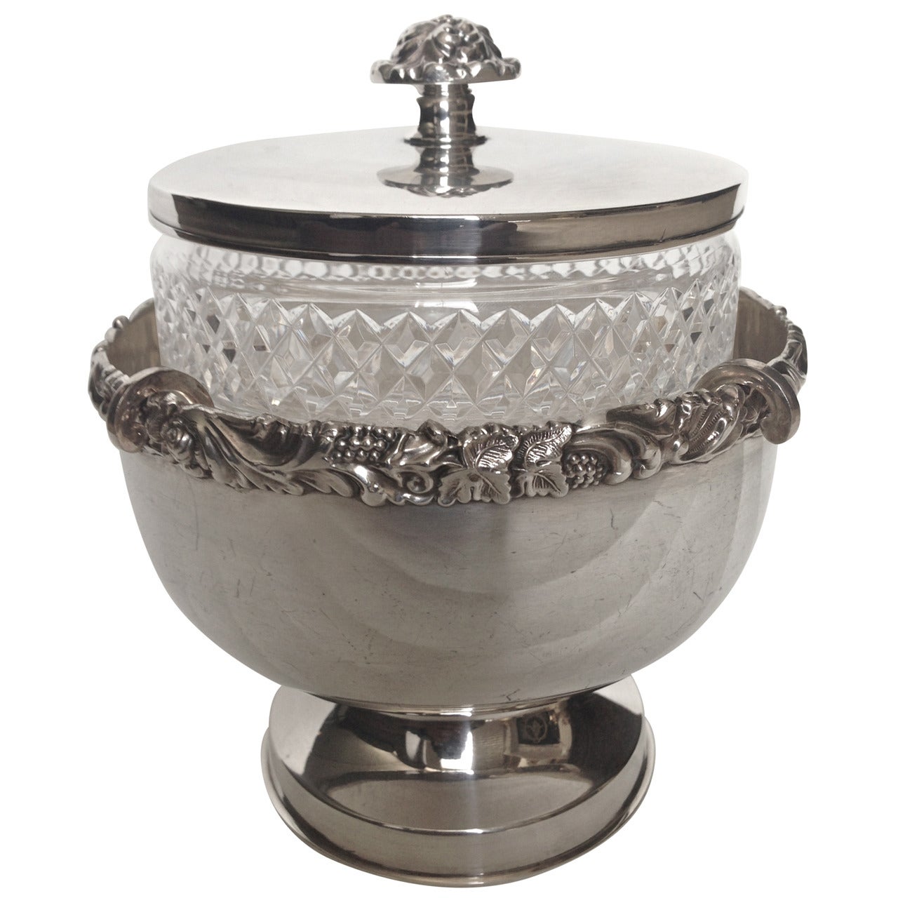 Caviar Server Silver Plate by Ellis and Barker, England, circa 1912