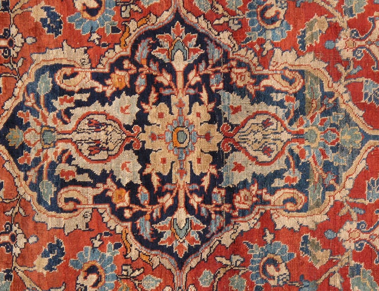 Fine Antique Silk Tabriz Rug 4x6