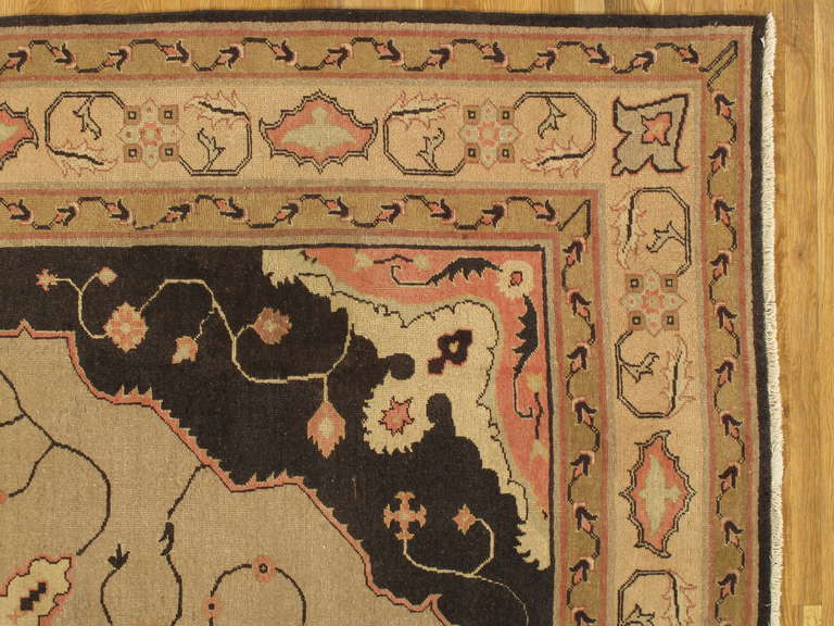20th Century Antique Indian Agra Carpet For Sale