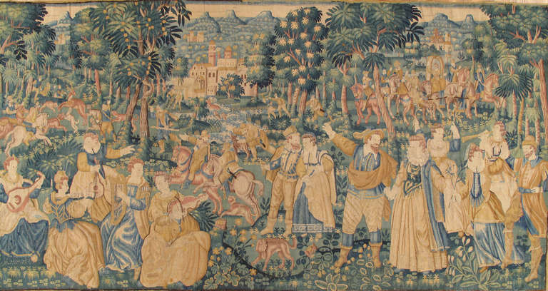 Aubusson 16th Century Game Park Tapestry