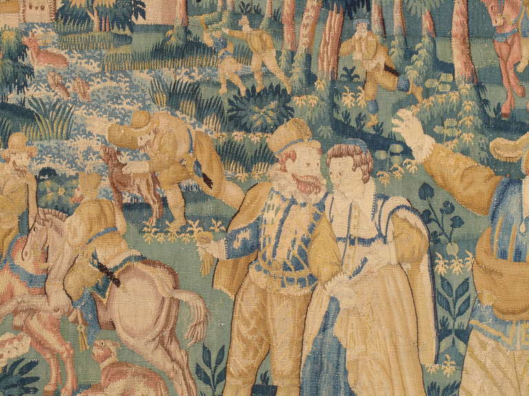 16th Century Game Park Tapestry In Good Condition In Port Washington, NY