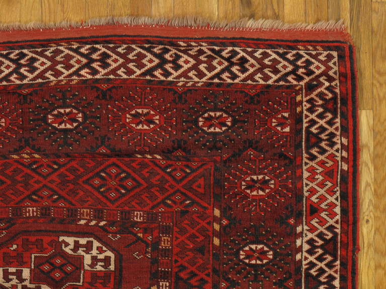 Unusual size Bokara carpet.