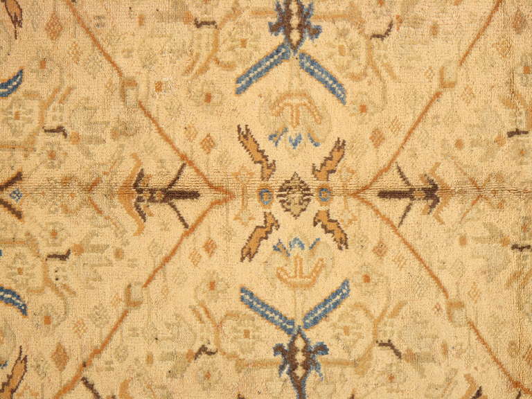Hand-Knotted Antique Indian Amirtsar Carpet