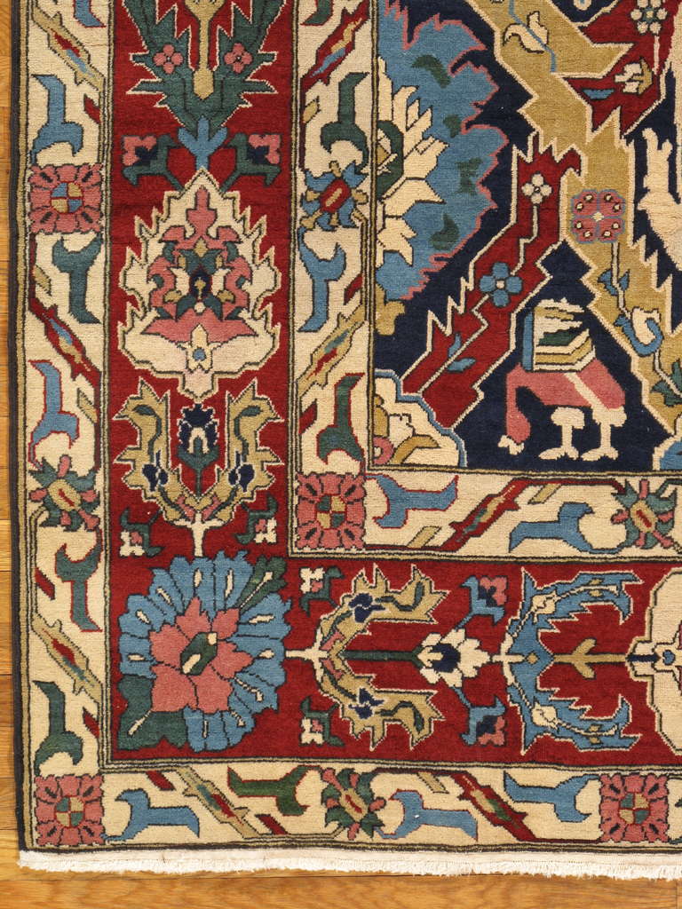 red blue oriental rug