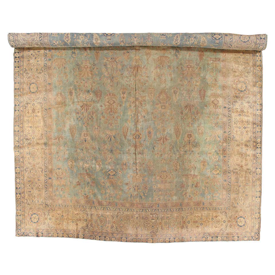 Traditional Indian Wool Chain Stitch Decorative Area Rug, Kashmir ...