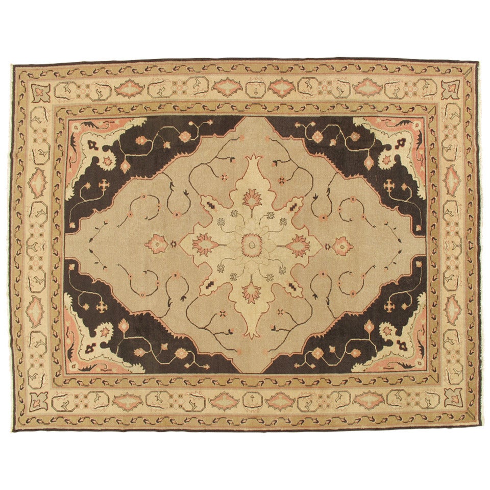 Antique Indian Agra Carpet