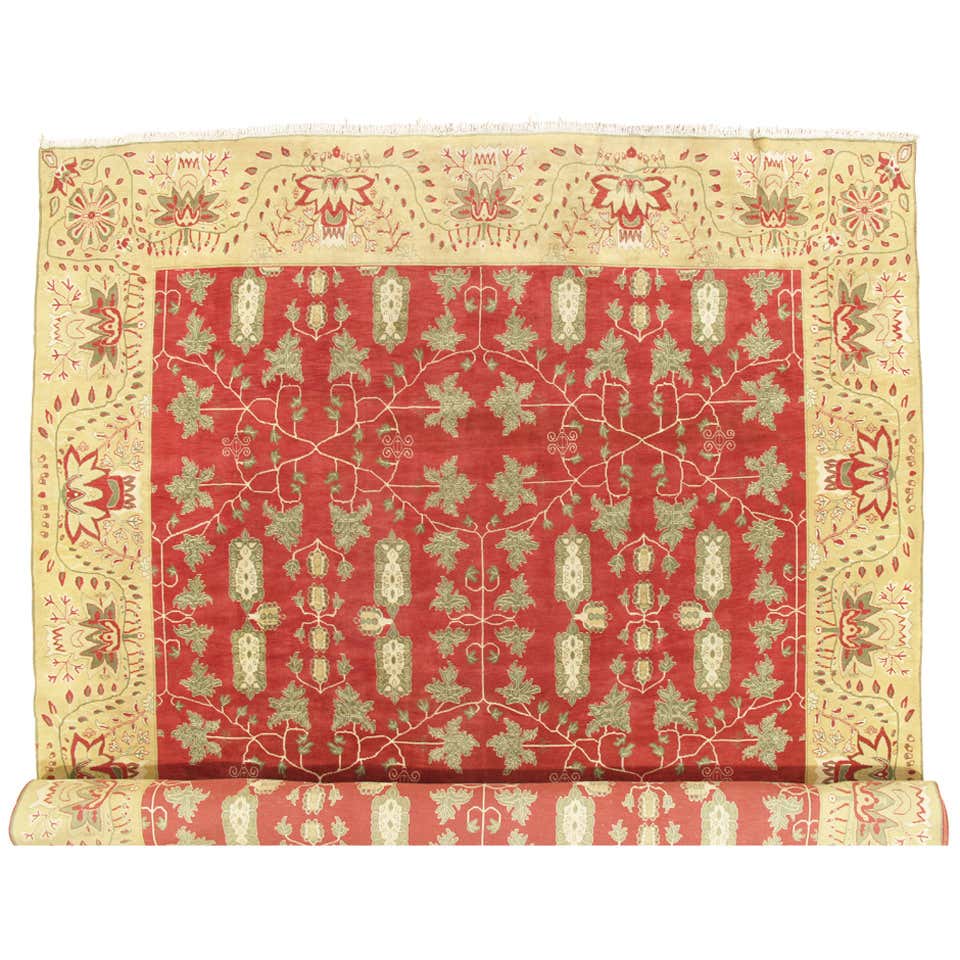 Antique Indian Agra Rug at 1stDibs | antique indian rugs