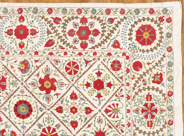 Uzbek Vintage Suzani Textile
