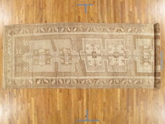 Vintage Oushak Galley Carpet, 1930s