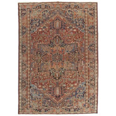 Antique Persian Heriz Carpet