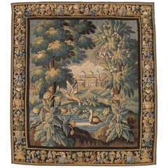 17th Century Verdure Tapestry 7.10x8.10