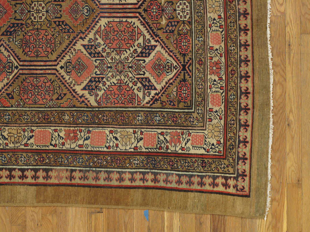 The village of Serab is known for their Fine long runners with a characteristic camel ground and lozenge shaped medallions. These rugs are woven in the village of Serab, located in the North West Region of Persia.
Size: 6.3