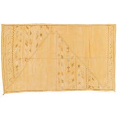 Moroccan Kilim with Silk Highlights