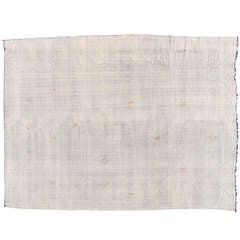 Moroccan Kilim with Silk Highlights