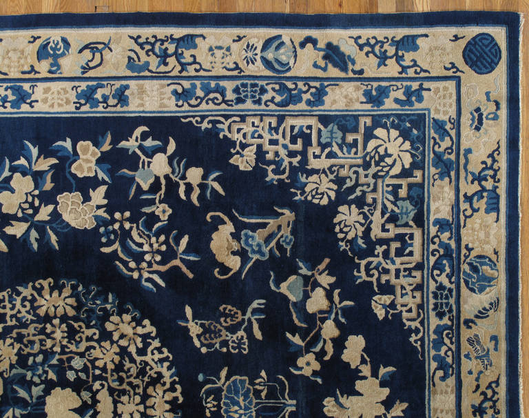Hand-Knotted Antique Peking Carpet