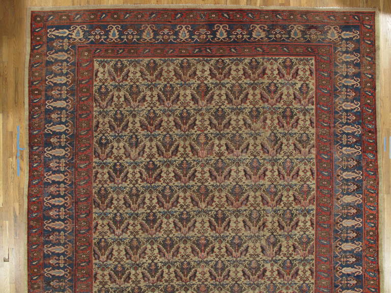 Antique Indian carpet. Measures: 12.2