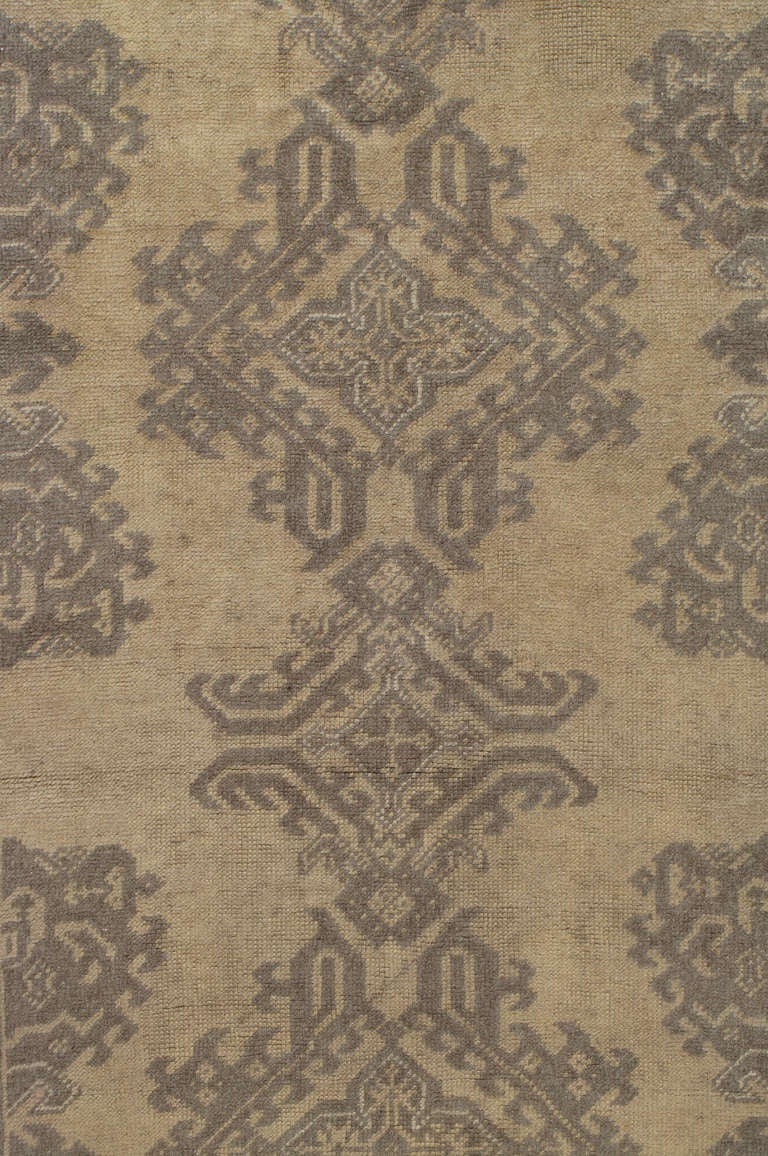 Pair of Antique Oushak Gallery Carpets