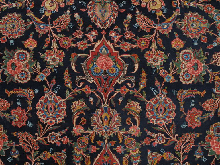 Antique Manchester Kashan Carpet at 1stdibs