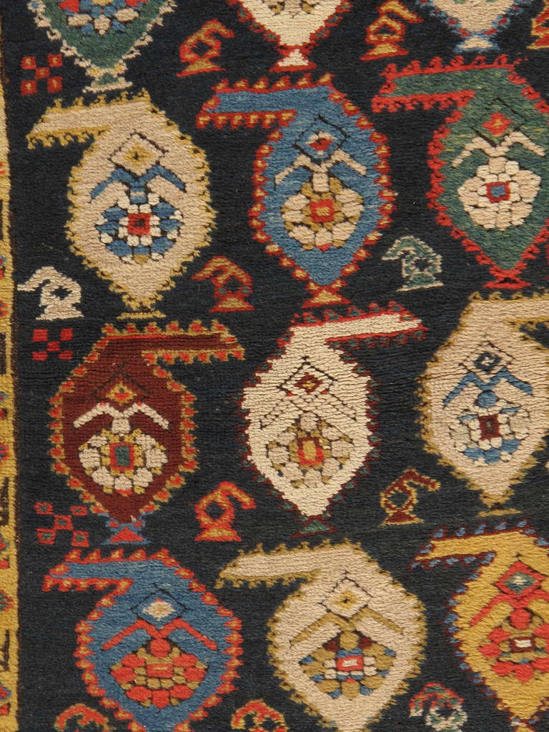Boteh Design Kazak rugs are among the most sought after Caucasian rugs. The name 
