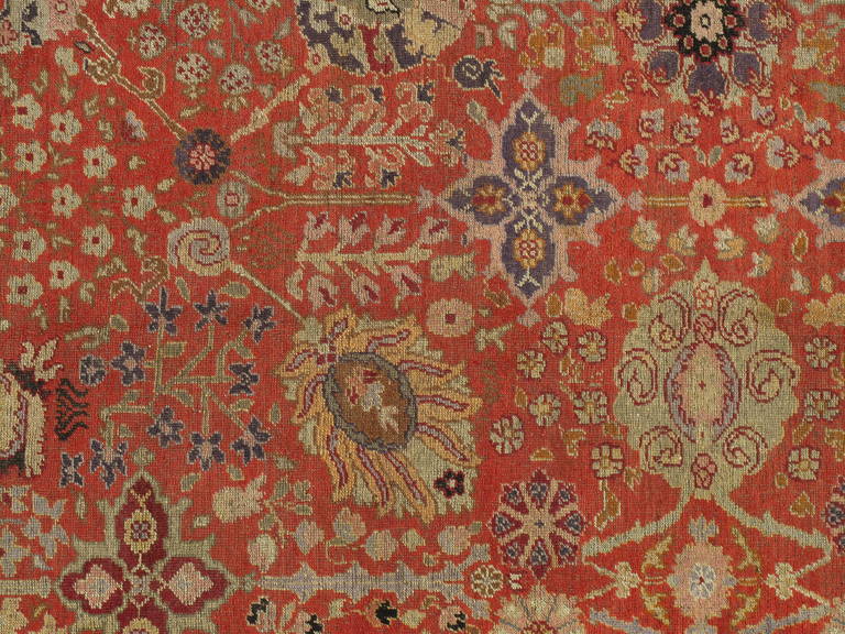 Antique Khotan rugs and carpets were produced in small villages of Eastern Turkestan, which today is a part of the Xinjiang region in Western China. This area has had a steady production of carpets since the 17th century, peaking in the 18th and