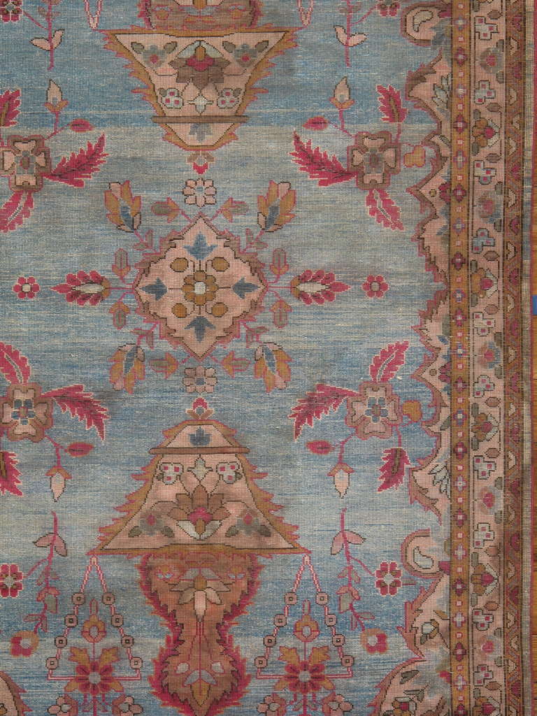 Antiker Kashan-Teppich aus Seide (Persisch) im Angebot