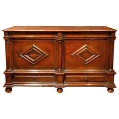 Antique  17th Century Virginia walnut blanket Chest.