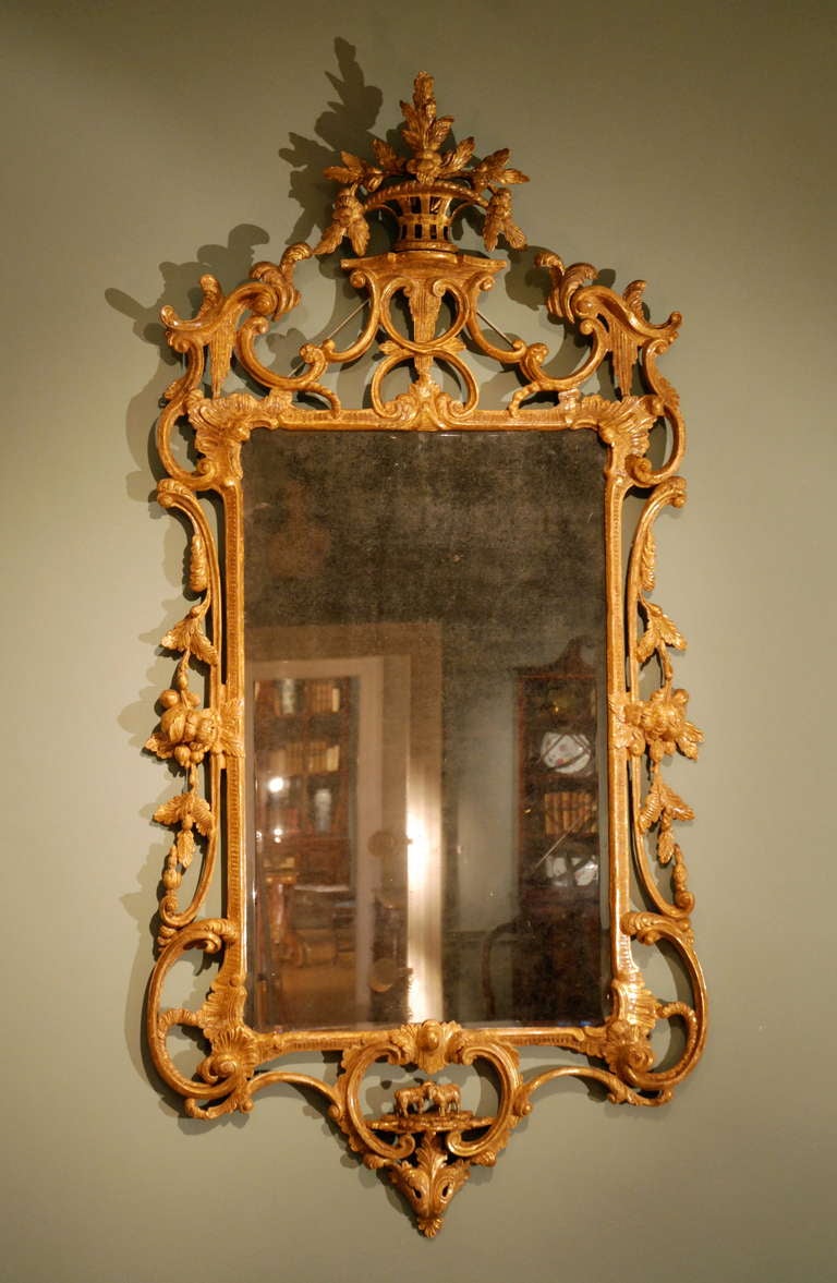 A Fine Gilt Rococo Mirror, Circa 1760 For Sale at 1stDibs