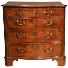 18th Century Small Serpentine Chests of Drawers