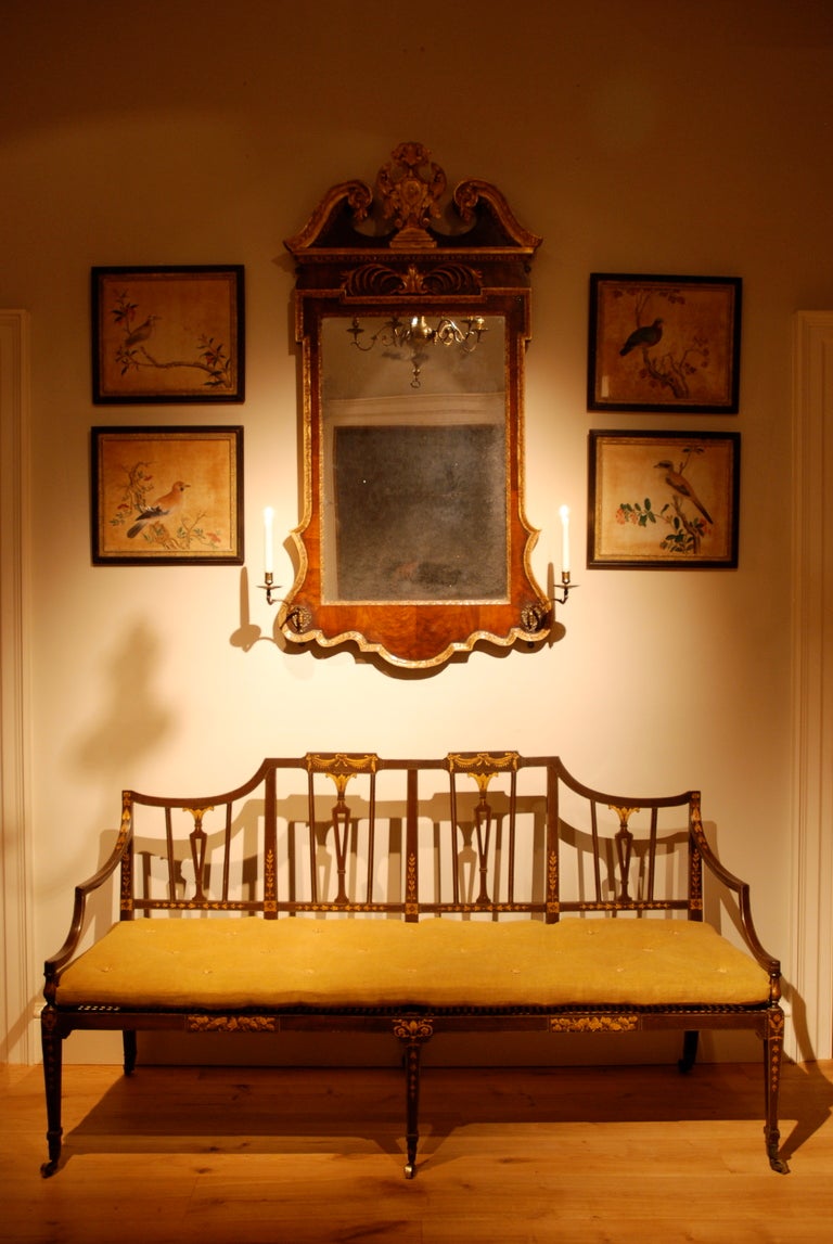 British A Late 18th Century Painted Settee