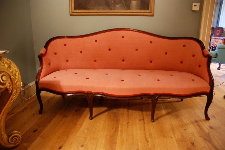A Late 18th Century Mahogany Settee. For Sale 3