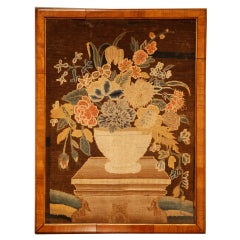 An 18th Century needlework picture.