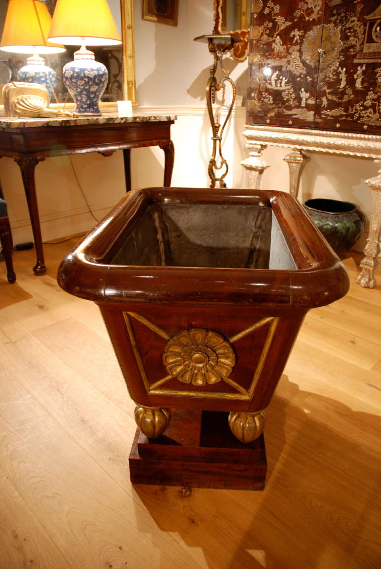 Mahogany Sarcophagus Shaped Wine Cooler, circa 1815 In Excellent Condition For Sale In Salisbury Wiltshire, GB