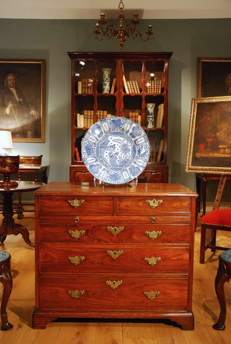 George II An 18th Century English Huanghuali Chest Of Drawers. For Sale