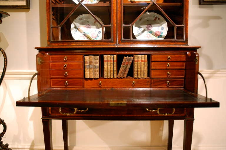 18th Century and Earlier A late 18th Century secretaire cabinet