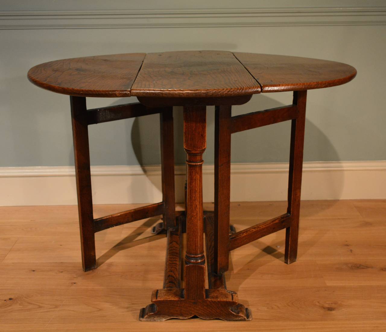 English Small Late 17th Century Oak Gate-Leg Table