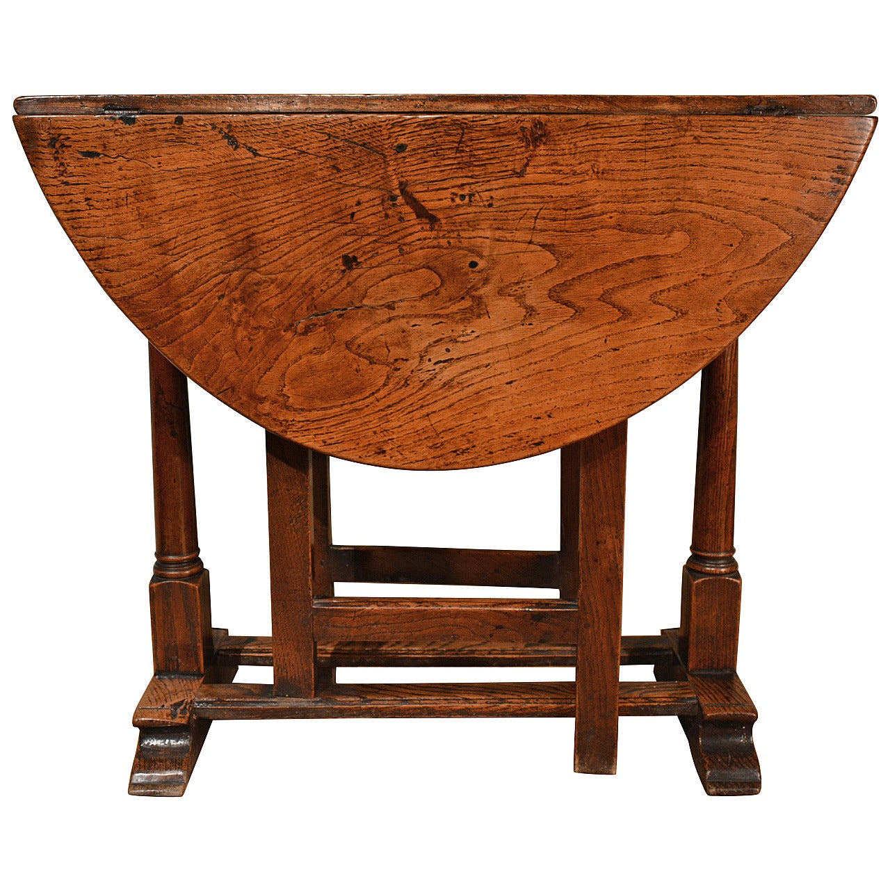 Small Late 17th Century Oak Gate-Leg Table