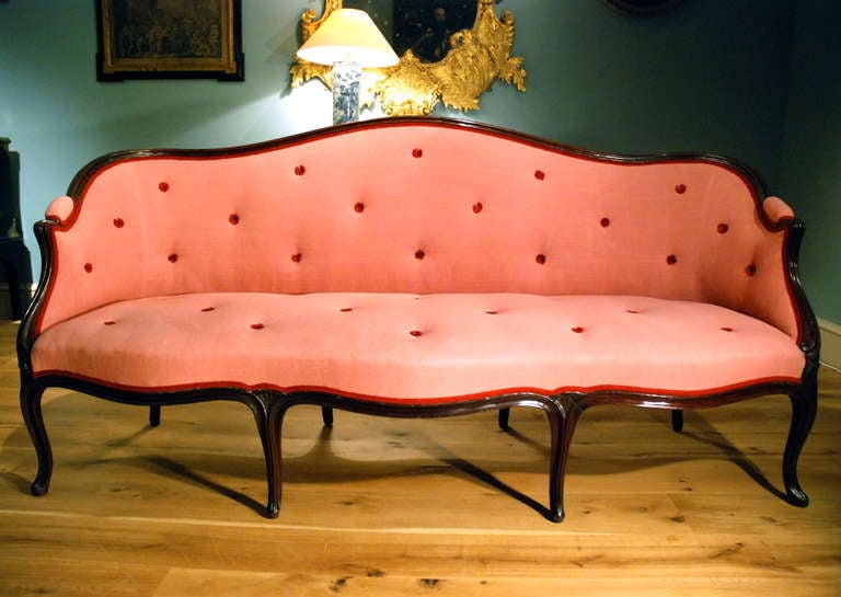 A Late 18th Century Mahogany Settee. For Sale 4