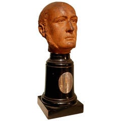 Used Terracotta Bust of Lord Revelstoke dated 1887