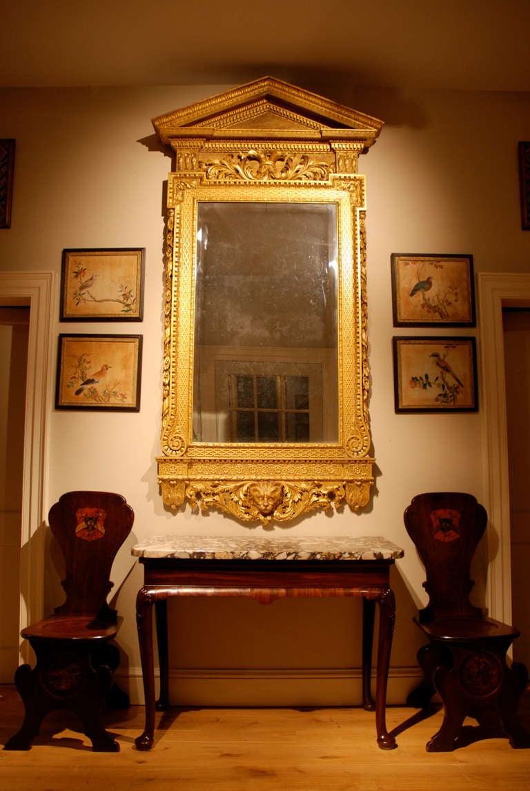 An 18th Century Marble Top Side Table.