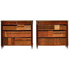 Antique Pair of Early 19th Century Low Bookcases