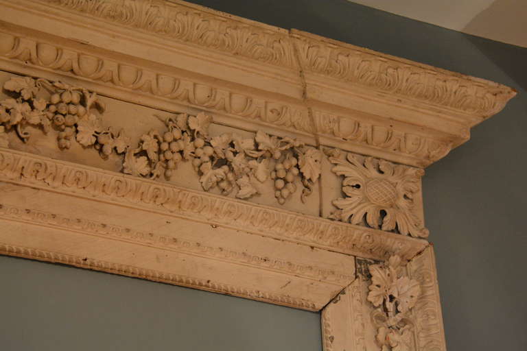 British 18th Century Finely Carved, Neo-Palladian Architectural Door Surround For Sale