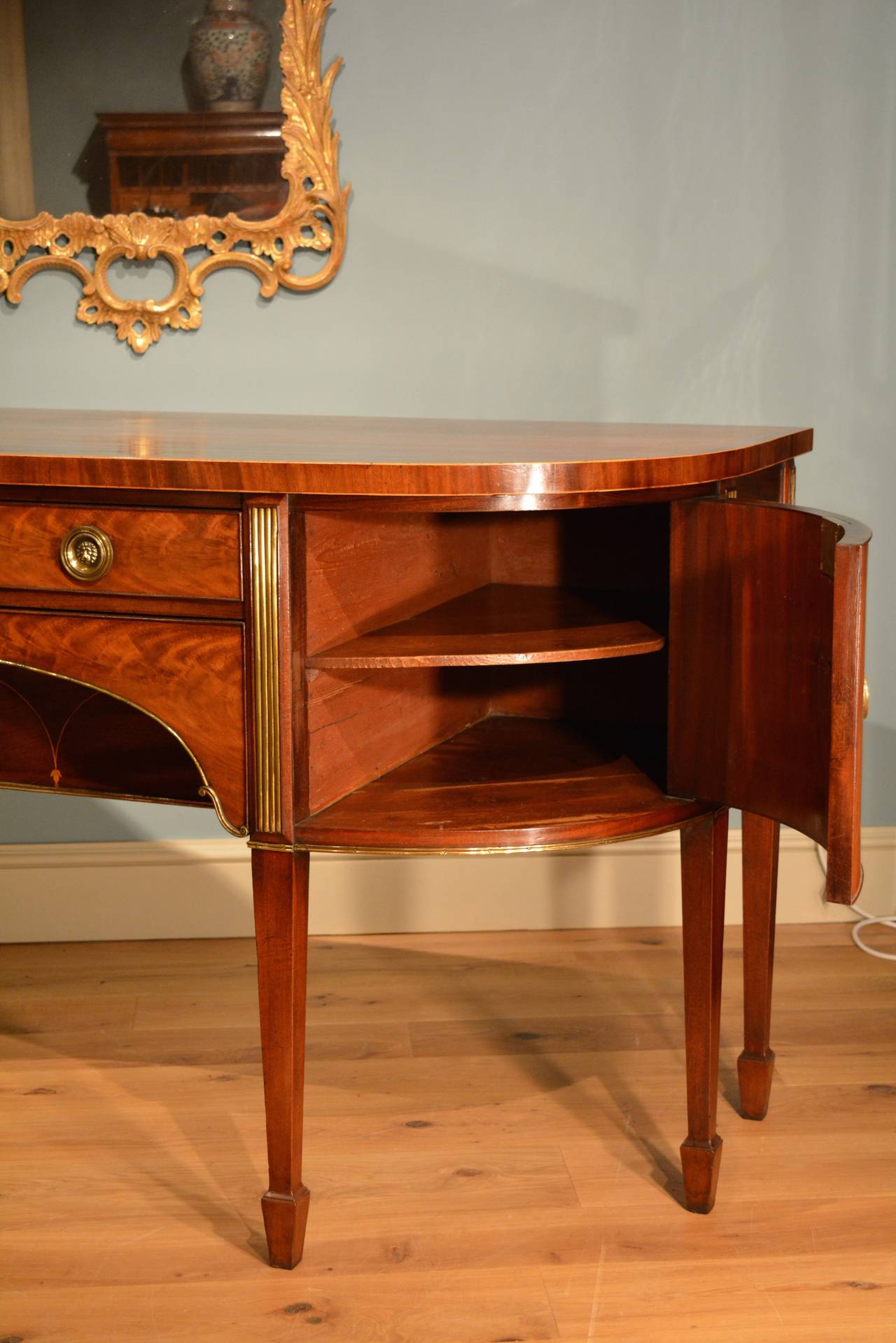 18th Century and Earlier George III Mahogany Sideboard, circa 1790 For Sale
