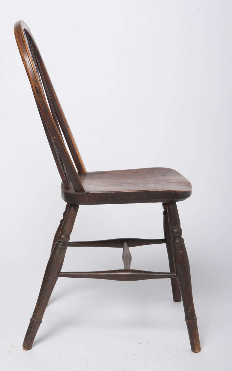 19th Century Eight Wheelback Windsor Chairs For Sale